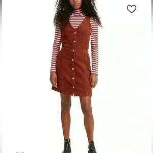 Levi’s Juniors Corduroy Button Down Jumper Dress Size XL